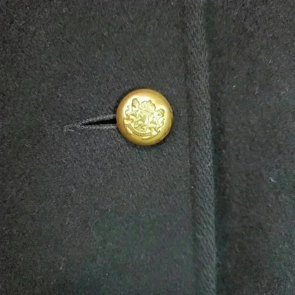 STERLING STALL VINTAGE black Pure  virgin wool coat. Size XL - Picture 5 of 15